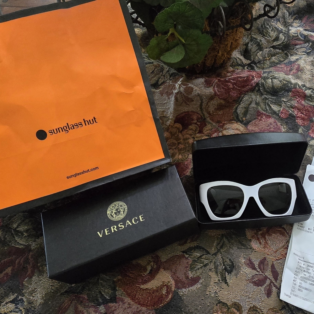 Versace White Sunglasses